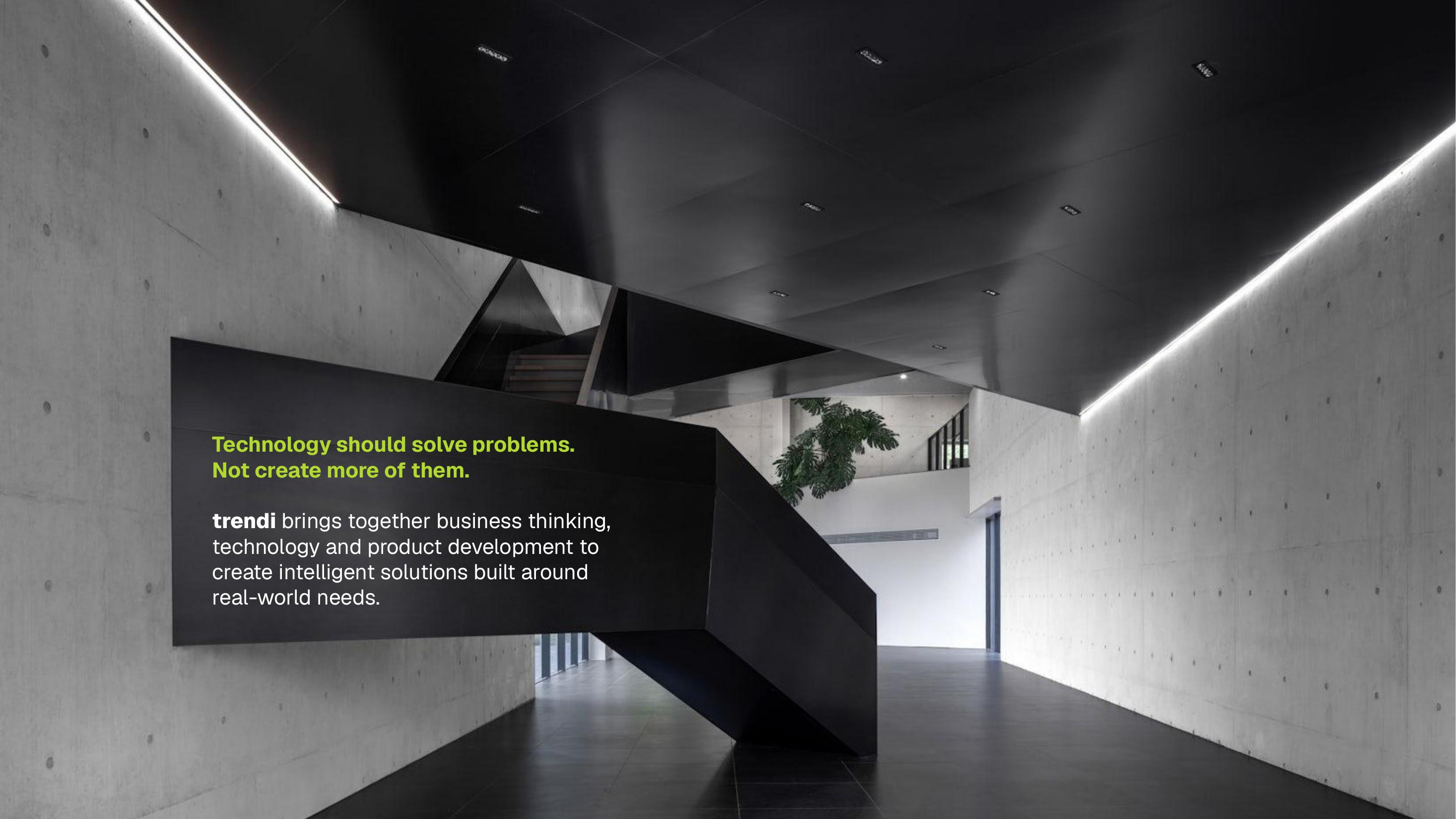 Contemporary architectural interior